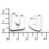 06С белый 15мм Застежки пластик для бюстгальтера (упаковка 1000 штук)0