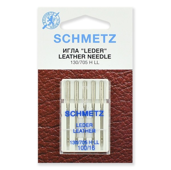 Иглы SCHMETZ 130/705H LL кожа №100 (уп.5 шт.)0