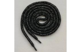 шнурки tby круглые 5мм арт.slf031 длина 130 см черный/серебро купить по цене 25 руб для домашнего шитья - в интернет-магазине Веллтекс | Тамбов
