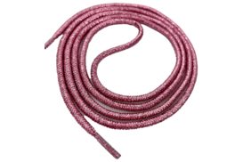 шнур круглый 5мм цв розовый люрекс (110см) купить по цене 55.6 руб для домашнего шитья - в интернет-магазине Веллтекс | Тамбов
