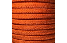 шнур хб плоский 10мм (упаковка 100 метров) цв.7023 оранжевый | Распродажа! Успей купить!