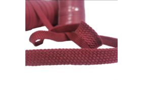 шнур для одежды плоский 15мм, 100хб, цв бордовый темный (катушка 50м) bombacio купить по 13.5 - в интернет - магазине Веллтекс | Тамбов
.