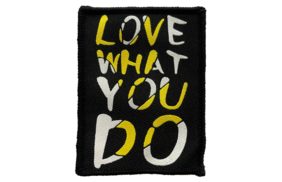 нашивка love what you do желтый 7*5,5см – товары для шитья дома купить в Веллтекс | Тамбов
