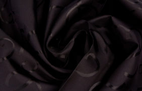 ткань подкладочная поливискоза twill, 90гр/м2, 52пэ/48вкс, 146см, черный жаккард узор/s580, (50м) ks купить по цене 210 руб в розницу от 1 метра - в интернет-магазине Веллтекс